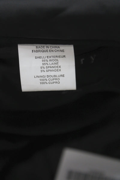 Theory Mens Blazer Black 95% Wool Button Classic Size 42