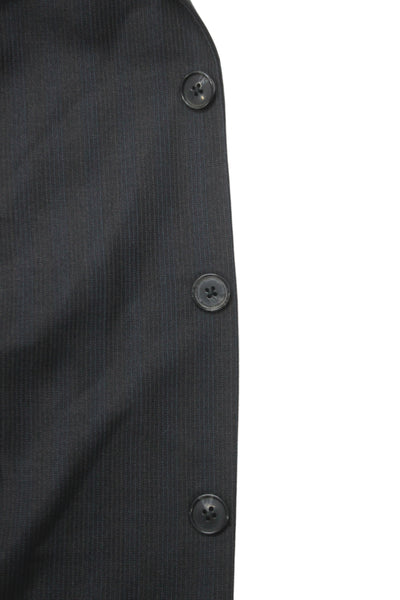 S.Cohen Mens Gray Wool Striped 2 Piece Suit Jacket Business Size 40