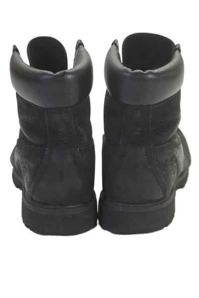Timberland Mens Lace Up Round Toe Suede Work Boots Black Size 11.5M