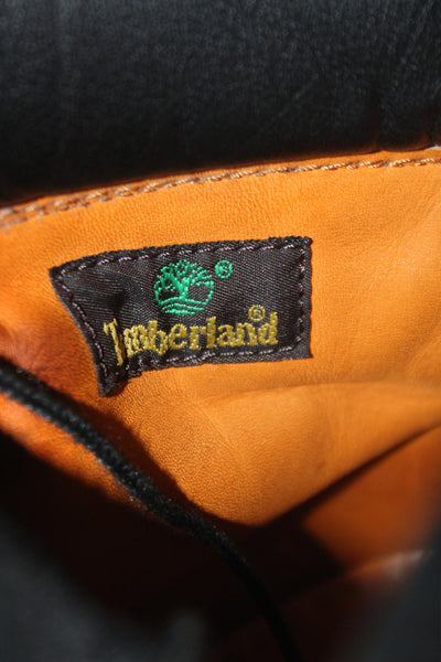 Timberland Mens Lace Up Round Toe Suede Work Boots Black Size 11.5M