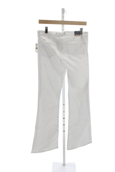 J Brand Womens Bootcut Jeans White Low Rise Cotton Size 28