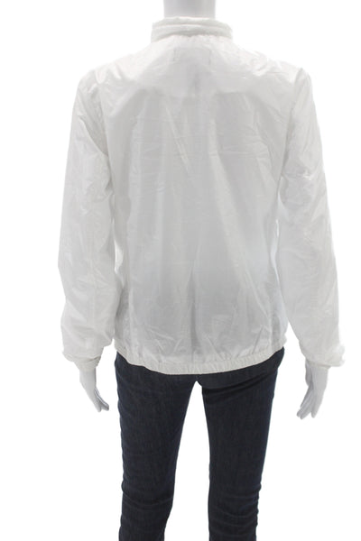 Lauren Ralph Lauren Women Windbreaker White Zip Polyester Long Sleeve Size XS