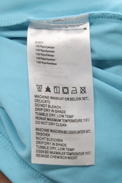 Baleaf Women Blue Long Sleeve Pullover T-Shirt Crew Neck Athleisure Size M