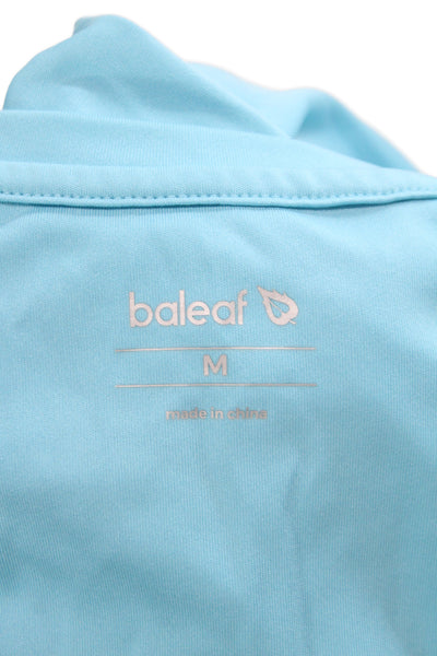 Baleaf Women Blue Long Sleeve Pullover T-Shirt Crew Neck Athleisure Size M