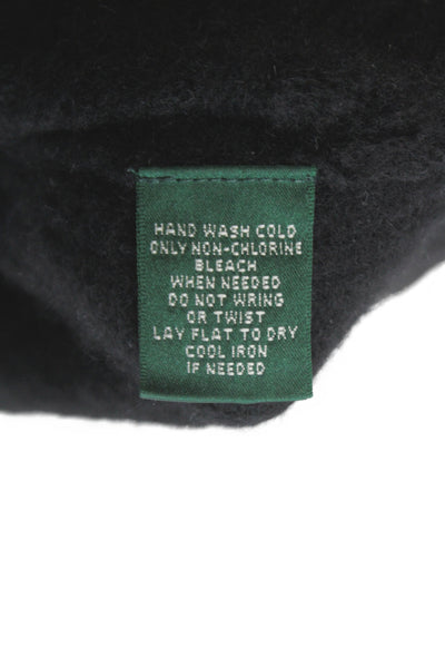 Lauren Ralph Lauren Women Cashmere Pullover Black Collared Size XS