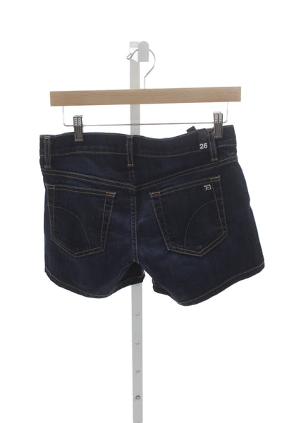 Joes Jeans Womens Cut-Off Shorts Blue Button 65% Cotton Casual Size 26