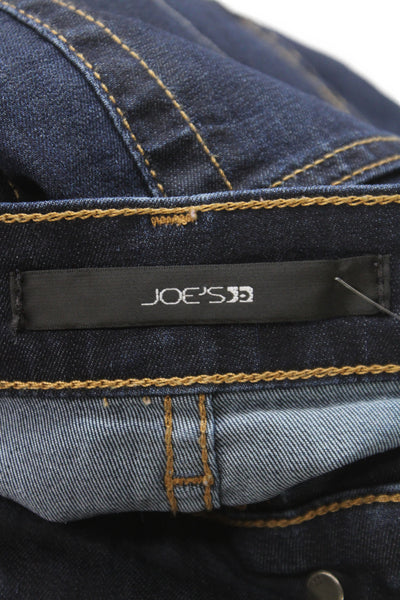 Joes Jeans Womens Cut-Off Shorts Blue Button 65% Cotton Casual Size 26