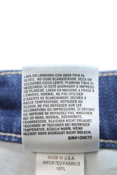 Citizens of Humanity Womens Cut-Off Cotton Shorts Blue Size 22