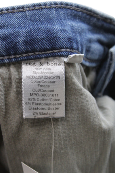 Rag & Bone Mens Skinny Blue Jeans Button Fly Size 29