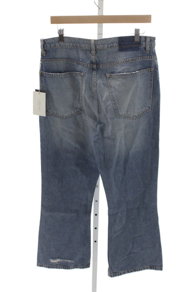 The Great Womens Cropped Blue Jeans Cotton Mid Rise Western Size 30