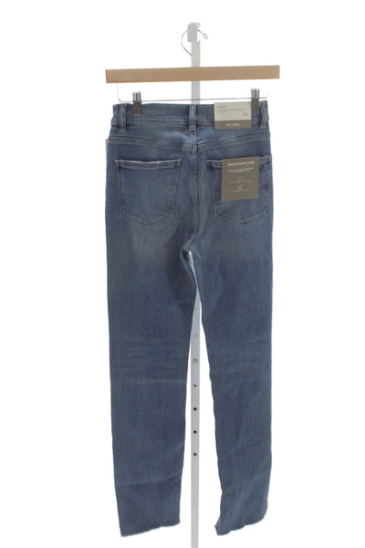 DL1961 Women Straight Jeans Blue Mid Rise Button Size 26