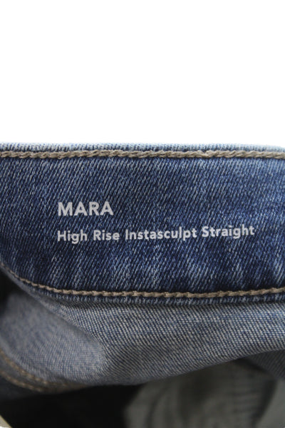 DL1961 Women Straight Jeans Blue Mid Rise Button Size 26