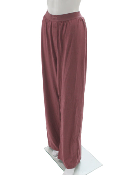 Skims Women Lounge Pants Purple 48% Modal Solid Loungewear Size 3X