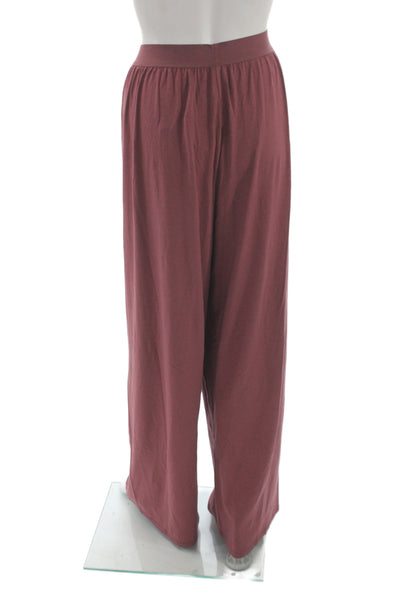Skims Women Lounge Pants Purple 48% Modal Solid Loungewear Size 3X