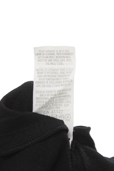 Donna Karan Women Black Viscose Jogger Pants Pull On Petite Size S