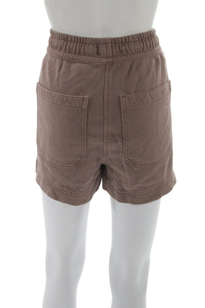 DL 1961 Womens Brown Sweat Shorts 100% Cotton Drawstring Size M