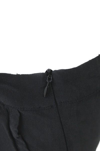 Anine Bing Womens Silk Black Shorts Zip Size M