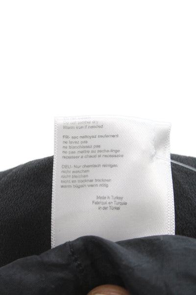 Anine Bing Womens Silk Black Shorts Zip Size M