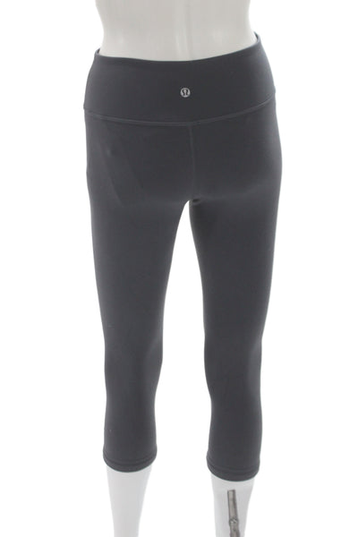 Lululemon Womens Capri Leggings Black Athleisure Size 4