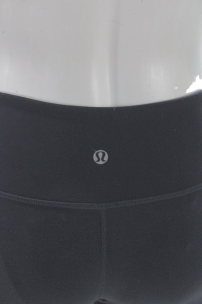 Lululemon Womens Capri Leggings Black Athleisure Size 4