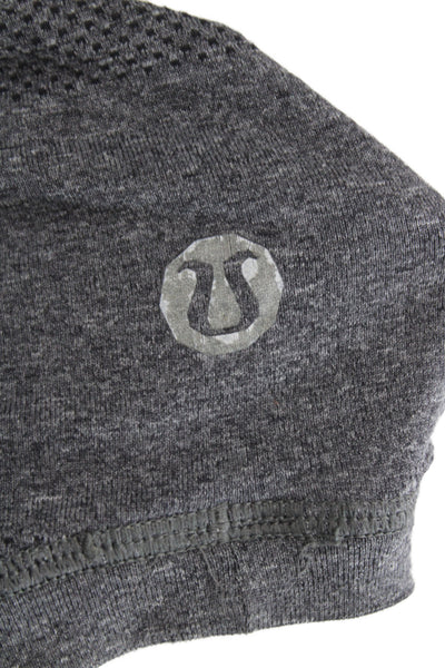 Lululemon Mens Basic Gray Polyester Crew Neck Short Sleeve T-Shirt Size M