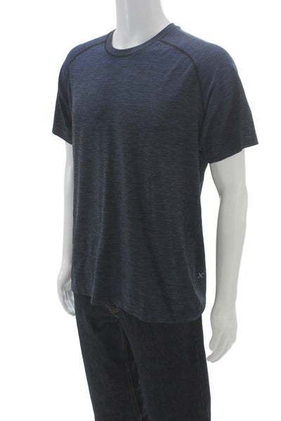 Lululemon Mens Blue Basic T-Shirt Short Sleeve Crew Neck Size L