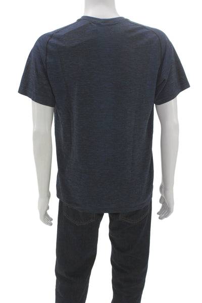 Lululemon Mens Blue Basic T-Shirt Short Sleeve Crew Neck Size L