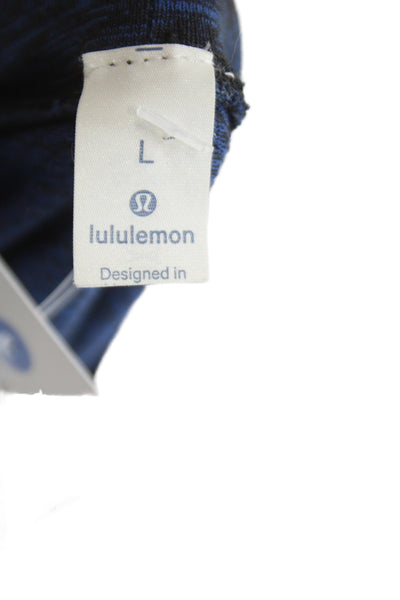 Lululemon Mens Blue Basic T-Shirt Short Sleeve Crew Neck Size L