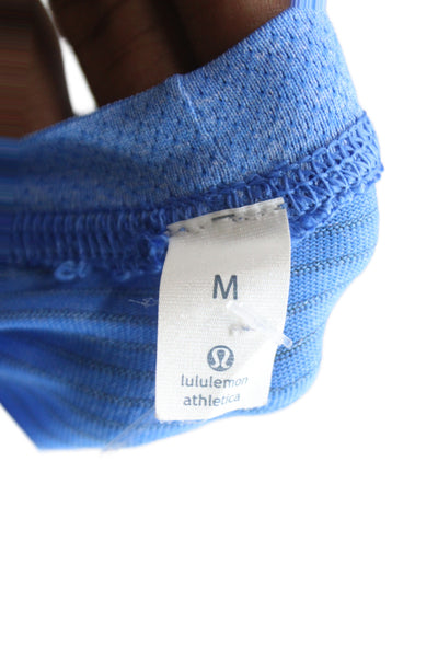 Lululemon Mens Pullover T Shirt Long Sleeve Blue Crew Neck Size M