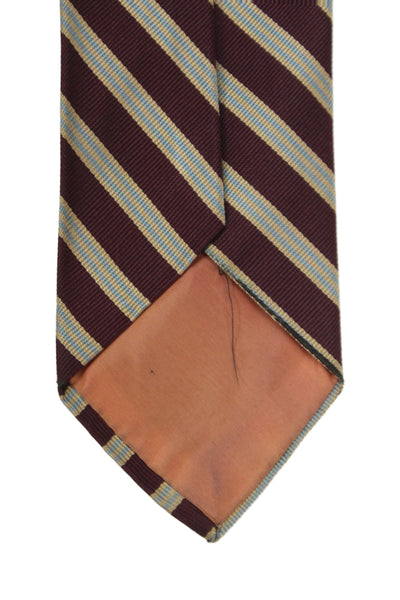 Paul Stuart Mens Silk Striped Classic Necktie Multi Colored