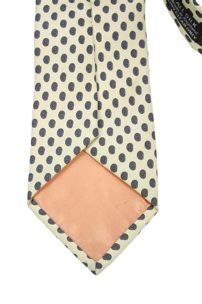 Paul Stuart Mens Silk Paisley Print Wide Necktie Multi Colored