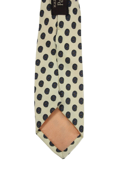 Paul Stuart Mens Silk Paisley Print Wide Necktie Multi Colored