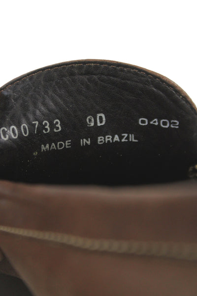 Cole Haan Mens Leather Slide On Casual Loafers Brown Size 9 D