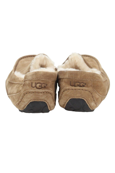 Ugg Mens Suede Ascot Slippers Chestnut Brown Size 9