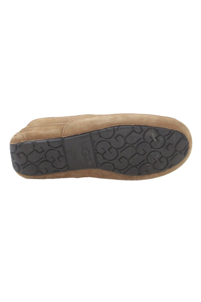 Ugg Mens Suede Ascot Slippers Chestnut Brown Size 9