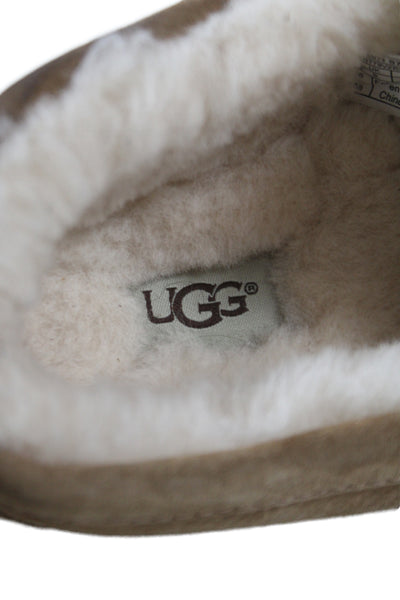 Ugg Mens Suede Ascot Slippers Chestnut Brown Size 9