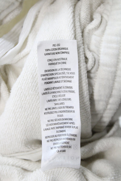 PE Nation Womens Jogger Pants Beige Organic Cotton Athleisure Size XS