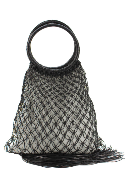 Mark Cross Womens Leather Faye Market Open Tote Handbag Black