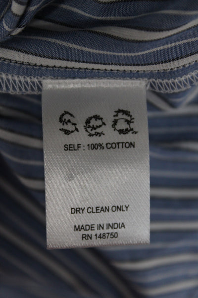 Sea New York Women Striped Cotton Square Neck Camisole Sleeveless Top Size M