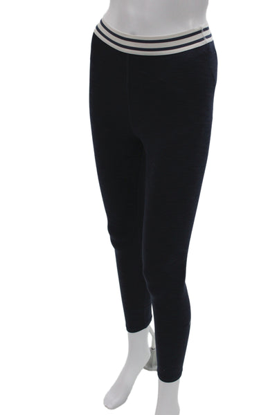 Splits59 Women Blue Ankle Leggings Polyester Athleisure Size S