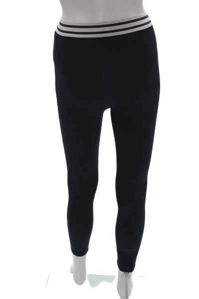 Splits59 Women Blue Ankle Leggings Polyester Athleisure Size S