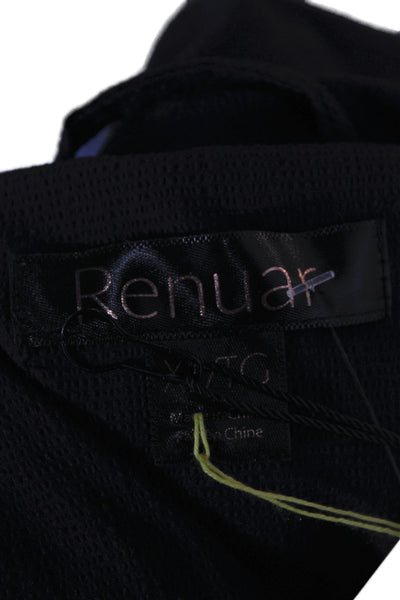 Renuar Women Black Anorak Drawstring Polyester Long Sleeve Casual Size XL