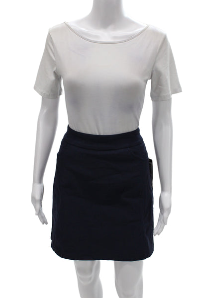Tribal Women Blue Straight Pencil Short Skirt Size 2