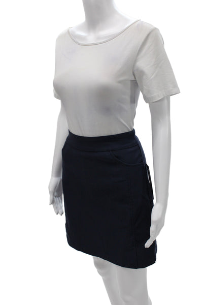Tribal Women Blue Straight Pencil Short Skirt Size 2