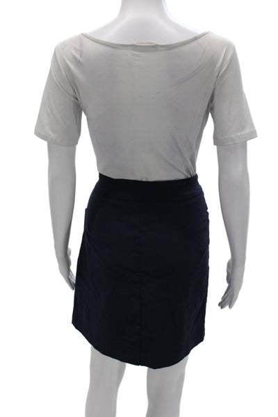 Tribal Women Blue Straight Pencil Short Skirt Size 2
