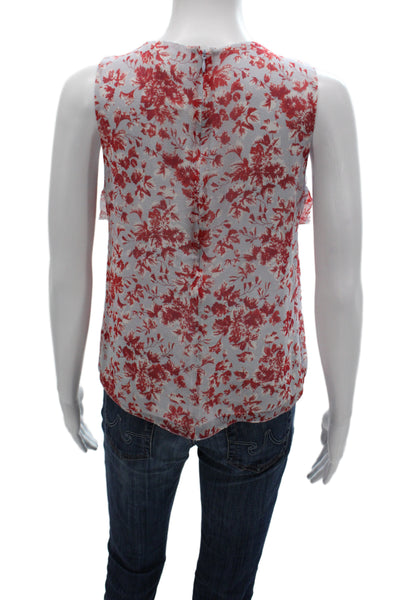 Intermix Women Silk Floral V Neck Sleeveless Camisole Blouse Multicolor Size S