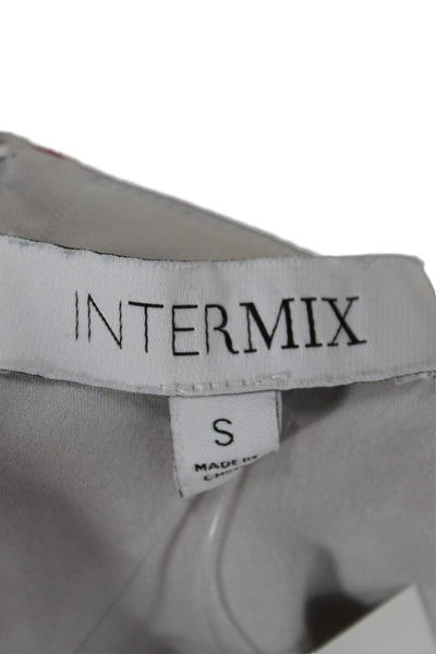 Intermix Women Silk Floral V Neck Sleeveless Camisole Blouse Multicolor Size S