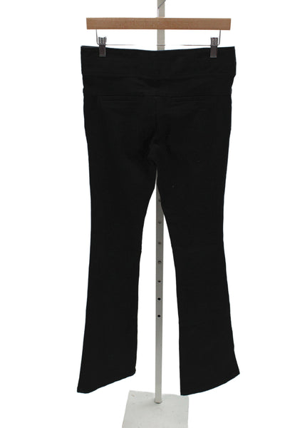 Veronica Beard Womens Dress Pants Black Mid Rise Button Size 6