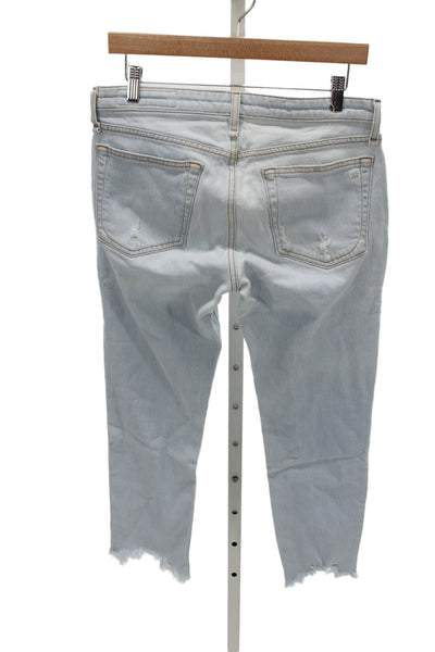 Rag & Bone Women Ankle Jeans Blue Mid Rise Button Cotton Size 27