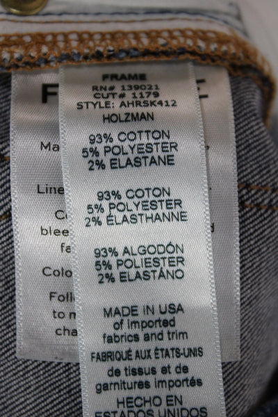 Frame Denim Women Skinny Jeans Blue Mid Rise Inseam 29 Size 27